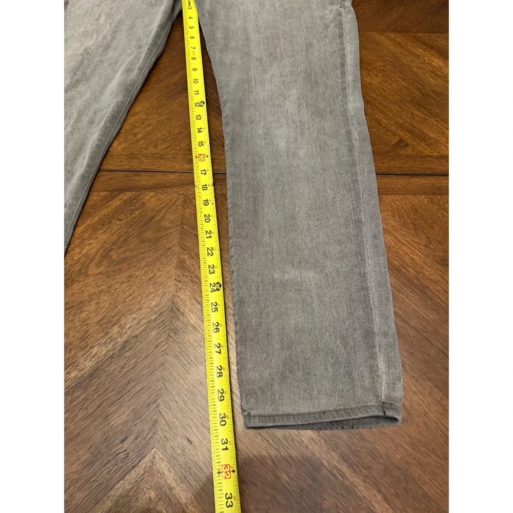 True Religion Rocco Relaxed Skinny Grey Jeans Mens 40 Stretch Denim